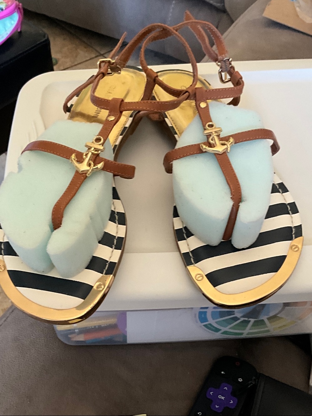 Striped navy and white GIANI BINI